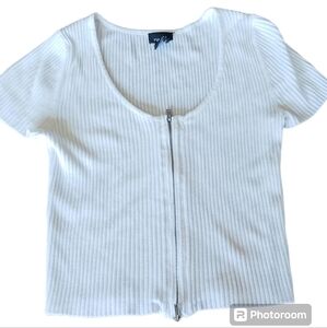 Juniors/ petite Womens Zip up Shirt